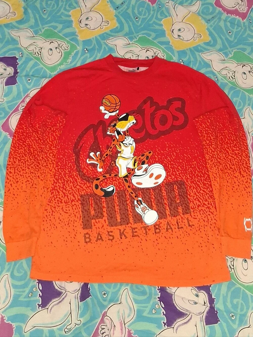 Puma Cheetos Basketball All Over Print Long Sleeve Shirt